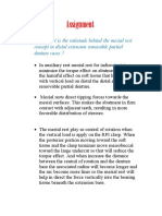 Assignment: 1-What Is The Rationale Behind The Mesial Rest Concept in Distal Extension Removable Partial Denture Cases ?