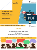 Semana 14 Teoria de La Comunicacion