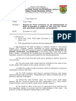 Police Assistance To Sheriff Cadiente Civil Case Nos. 22-014-SCC, 22-015-SCC, 22-016-SCC, and 20-009-SCC