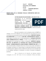 Consigna Deposito Judicial Fiscalia Acha