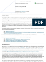 Hepatitis B Virus - Overview of Management - UpToDate