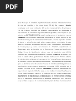 Acta de Matrimonio Comunidad de Gananciales