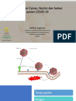 Manajemen Cairan Nutrisi Dan Sedasi Kasus COVID-19
