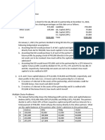 Quiz On Partnership Dissolution