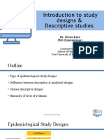 Lect3-Introduction To Study Designs Desciptive Studies