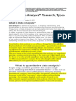 Data Analysis Quantitative