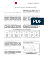 Dimensionamento de Centrais Fotovoltaícas para A Microprodução