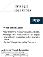 Triangle Inequalities