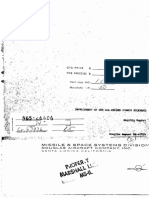 (NASA-CR-63436) Development of The All-Welded Common Bulkhead Monthly Report, 1 - 31 Jan. 1965