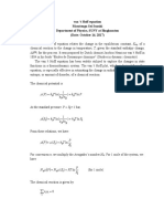 9.8 CP Chemical Reactions Van 'T Hoff Equation