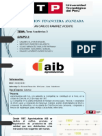 Tarea Académica 3 GESTION FINANCIERA AVANZADA