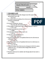 Chapter 12 ELECTROSTATICS