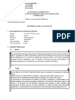 EJEMPLO - Matriz 1. Insumos para La Planificación Anual