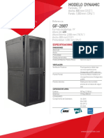 Gabinete de Piso para Servidores y Data Centers: Formato: 19" Ancho: 800 MM (31,5") Fondo: 1,000 MM (39,4")