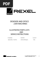 Service and Parts Manual Rexel Shredder 250-1150-1250