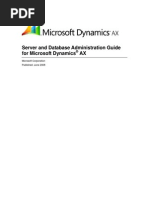 Server and Database Administration Guide For Microsoft Dynamics AX