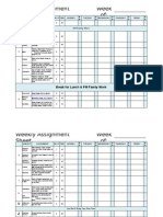 Weekly Workbox Assignment Sheet 