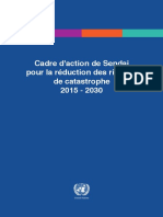 Cadre D'action de Sendai Pour La Réduction Des Risques de Catastrophe 2015 - 2030