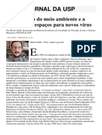 Texto 01 - A Destruição Do Meio Ambiente e A Abertura de Espaços para Novos Vírus