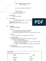 Lesson Plan Math 1 Four Basic Shapes