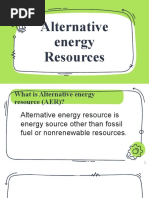 Alternative Energy Resources