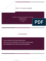 Types of Managers Nicoleta Pislaru