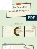 Angles Formed by Secants and Tangents