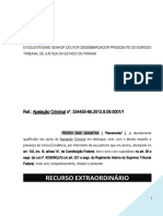 Recurso Extraordinario Penal Criminal Roubo Repercussao Geral Dosimetria Pena Maus Antecedentes Modelo 494 PN165