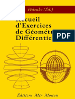 Fédenko - Recueil D'exercices de Géométrie Différentielle - Mir