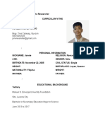 Curriculum Vitae Template Jonele