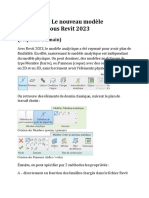 Le Nouveau Modèle Analytique Sous Revit 2023