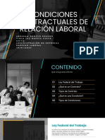 Condiciones Contractuales de Relación Laboral.