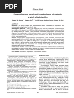 Epidemiology and Genetics of Hypodontia and Microdontia A Study of Twin Families