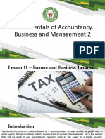 Lesson 11 Income and Business Taxation