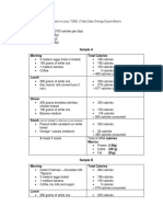 Sample Meal Plan