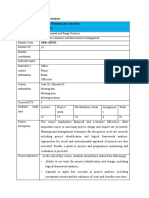 Project Planning and Analysis