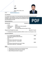 Curriculum Vitae of Md. Selim Reza