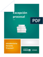 Lectura 2 - Excepción Procesal