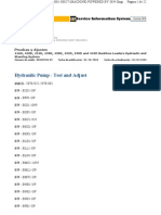 Hydraulic Pump - Test and Adjust