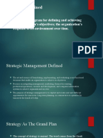 Define, Evaluate, Analyze Strategy