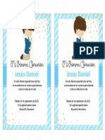 Invitaciones para Primera Comunion Niño 3