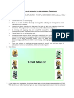 Total Station and Its Application To Civil Engineering