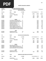 Análisis de Precios Unitarios: Página