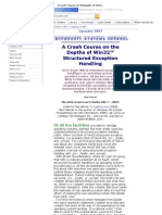 A Crash Course On TheDepths of Win32 Structured Exception Handling, MSJ January 1997