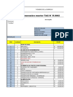 Cotizacion para Cambio de Sello Reactor R-3002