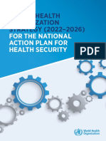 World Health Organization STRATEGY (2022-2026) : For The National Action Plan For Health Security