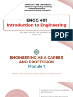 Lecture 1 - Engineering As A Careeer and Profession