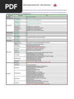 Testing Calendar 2011 2012