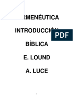 HERMENEUTICA-Introducción Bíblica de Lund-Luce