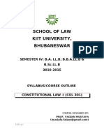 Kls Constitutional Law I Course Outline